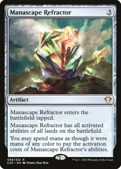 MTG Manascape Refractor Commander 2020 #68 Rare Magic The Gathering - Image 1