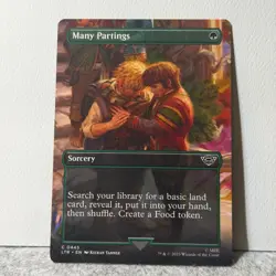 MANY PARTINGS (BORDERLESS) UNIVERSES BEYOND: THE LORD OF THE RINGS MTG 445 LP - Image 1