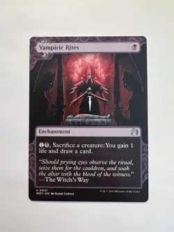 Vampiric Rites - SHOWCASE - MTG Wilds of Eldraine: Enchanting Tales - NM - Image 1