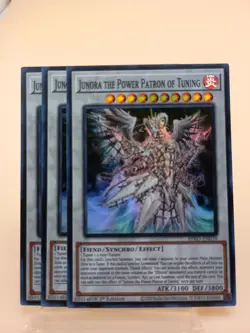 3X Yugioh Junora the Power Patron of Tuning BPRO-EN039 Super Rare 1st Edition NM - Image 1