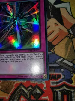 Red-Eyes Burn drl2-en021 1st Edition (LP/MP) Super Rare Yu-Gi-Oh! - Image 5