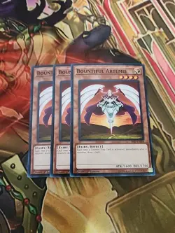 3X Bountiful Artemis - SR05-EN008 - Common 1st Edition NM Yugioh - Image 1