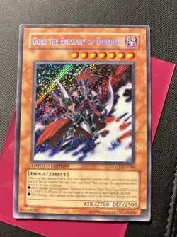 Yugioh Gorz The Emissary Of Darkness Secret Rare DLG1-EN000 Limited Edition NM - Image 1