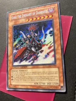 Yugioh Gorz The Emissary Of Darkness Secret Rare DLG1-EN000 Limited Edition NM - Image 2