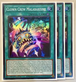 Yugioh! 3x Clown Crew Malabarisme BLZD-EN061 Super Rare 1st Ed NM - Image 1
