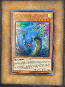 Yugioh Ocean Dragon Lord - Kairyu-Shin LED9-EN017 Ultra Rare 1st Ed NM - Image 1