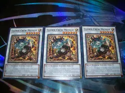 3x Clown Crew Meteor 1st Edition Common BLZD-EN040 Yu-Gi-Oh! - Image 1