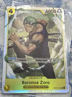 Roronoa Zero OP15-113 NM/MINT SR - One Piece - Adventure Kami’s Island FAST SHIP - Image 1