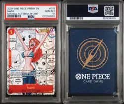 2024 One Piece PRB01 En Manga Alternate Art #016 Nami PSA 10 GEM MINT - Image 2