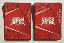 Lot of 100 UNION ARENA One-Punch Man, Shangri-La Frontier, Attack on Titan Set - Image 2
