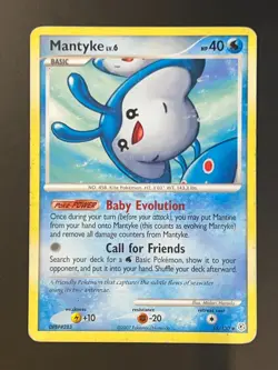 Mantyke 55/130 | Diamond & Pearl | Non Holo Pokemon Card MP - Image 1