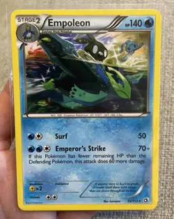 Empoleon 35/113, rare 2013 Pokemon card, Legendary Treasures, near mint - Image 1