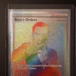 Pokemon Boss's Orders Giovanni Full Art Secret Rare Holo Trainer Card - Image 1