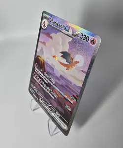 Charizard ex 199/165 Sv: Scarlet & Violet 151 Holo SIR Pokemon Card - Image 3