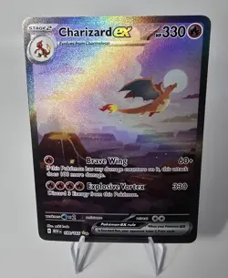 Charizard ex 199/165 Sv: Scarlet & Violet 151 Holo SIR Pokemon Card - Image 4