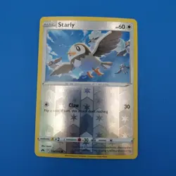 2023 Pokemon TCG Starly 110/159 Reverse Holo Common Crown Zenith Card - Image 1