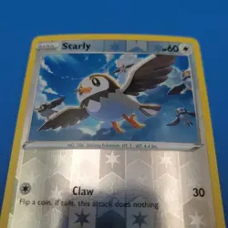 2023 Pokemon TCG Starly 110/159 Reverse Holo Common Crown Zenith Card - Image 4