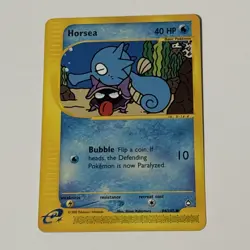 Horsea 84/147 Non-Holo Aquapolis E-Reader WOTC Pokemon Card - Image 1