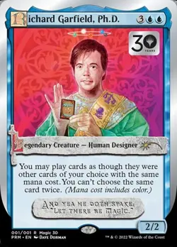 Richard Garfield, Ph.D. - Promo 30th Anniversary NM MTG - Image 1