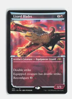 Lizard Blades (Showcase) 385 Kamigawa: Neon Dynasty MTG NM - Image 1