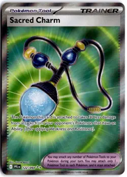Sacred Charm 122/094 Ultra Rare Phantasmal Flames Pokemon NM - Image 1