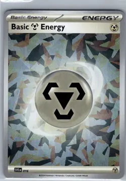 Basic Metal Energy (Cracked Ice Holo) 016 Scarlet & Violet - Pokemon Card - NM - Image 1