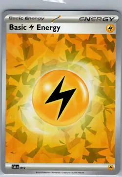 Basic Lightning Energy (Cracked Ice Holo) 012 Scarlet & Violet - Pokemon - NM - Image 1