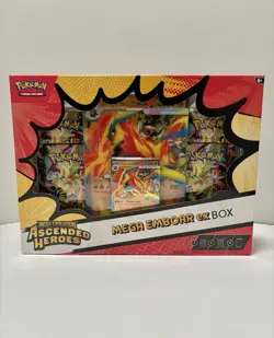 Pokemon TCG: Mega Evolution Ascended Heroes Mega Emboar Ex Box - Image 1