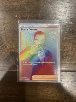 Pokemon Boss's Orders 200/192 Swsh02 Rebel Clash Secret Rare Full Art Holo - Image 1