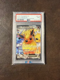Pokemon Flareon EX Full Art RC28 Generations Radiant Collection Holo PSA 9 - Image 1