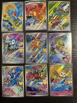 Pokemon First Partner Illustration Collection Series 1 Complete Set Near Mint - Image 1