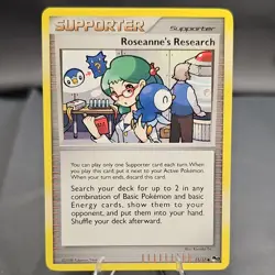 Pokemon Roseanne's Research Uncommon Trainer Pop Series 8 11/17 Promo 2008 LP/NM - Image 1