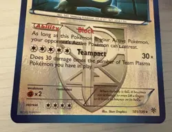 Pokemon TCG Snorlax Plasma Storm 101/135 Reverse Holo Rare - Image 3