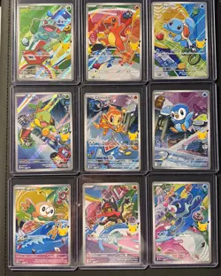 Pokemon 2026 First Partner Series 1 llustration Collection Full Set of 9 Promo - Image 1