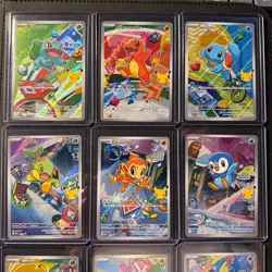 Pokemon 2026 First Partner Series 1 llustration Collection Full Set of 9 Promo - Image 2