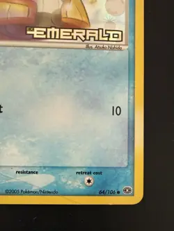 Pokemon TCG EX Emerald Snorunt 64/106 Stamped Reverse Holo*Print / Finish Error - Image 2