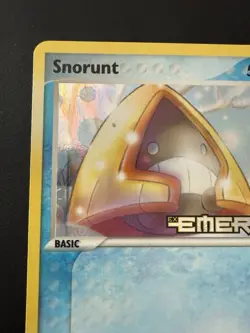 Pokemon TCG EX Emerald Snorunt 64/106 Stamped Reverse Holo*Print / Finish Error - Image 4