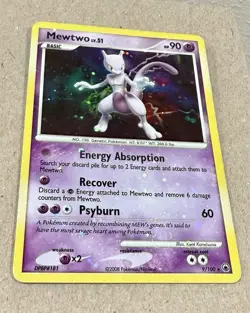 Mewtwo Lv.51 HP 9/100 - Holo Bleed Error - Majestic Dawn 🏝 Pokemon 2008 - Image 5