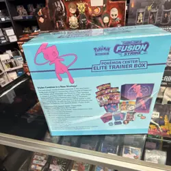 Pokemon TCG Fusion Strike Pokemon Center Elite Trainer Box Mew English - Image 4