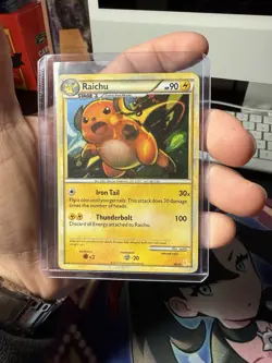 2010 POKEMON HEARTGOLD & SOULSILVER RAICHU DECK 30 RAICHU-HOLO - Image 4
