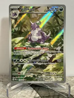 Nidoking Illustration Rare 174/165 Scarlet & Violet 151 Holo Pokemon - Image 1