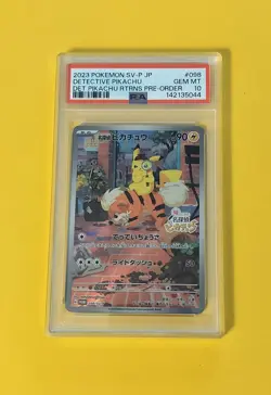 Pokemon PSA 10 Detective Pikachu 098/SV-P Promo Japanese - 2023 Gem Mint - Image 1