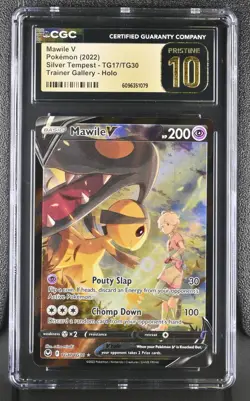 Mawile V TG17/TG30 - Pokemon Silver Tempest Trainer Gallery CGC 10 Pristine - Image 1