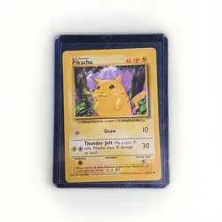 1996 Pokemon TCG Pikachu Base Set Vintage 58/102 Regular Common - Image 1
