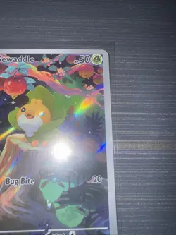Pokemon TCG Sewaddle 087/086 White Flare Illustration Rare Near Mint - Image 3