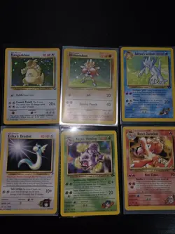 Pokemon Bulk LP/MP w/ 2 holos and 1st edition team rocket, gym heros and fossil - Image 1