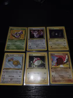 Pokemon Bulk LP/MP w/ 2 holos and 1st edition team rocket, gym heros and fossil - Image 3
