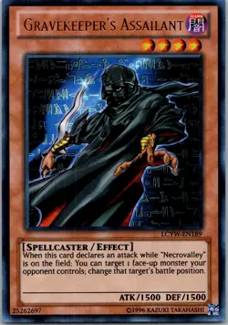 Yugioh Gravekeeper's Assailant LCYW-EN189 Ultra Rare NM - Image 1