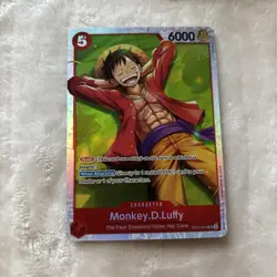 Monkey D Luffy ST21-014 SR Starter Deck EX: Gear 5 Foil One Piece TCG NM - Image 1