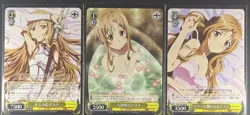 Asuna Sword Art Online Bundle Weiss Schwarz Japanese SAO Rare Cards Promo R/PR - Image 1